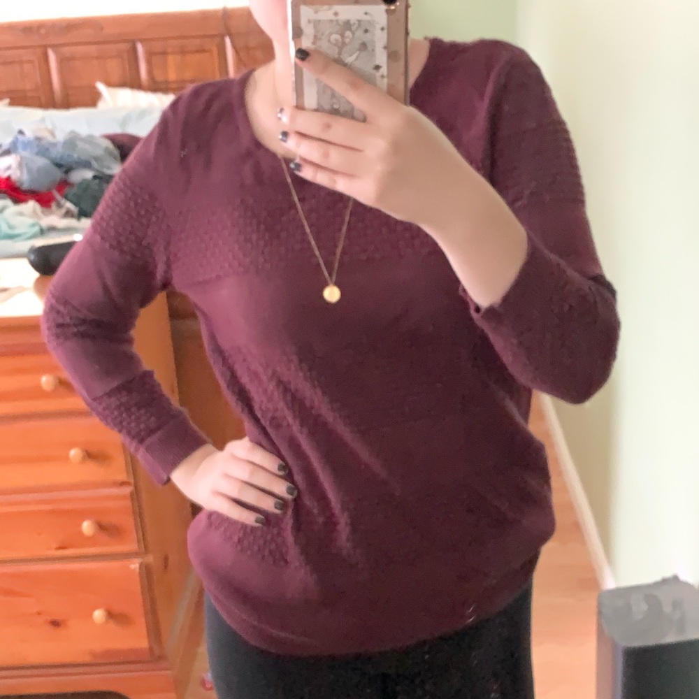 Croft&Barrow unworn dark red purple sweater